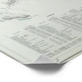 Karte des Nordpols Poster (Ecke)