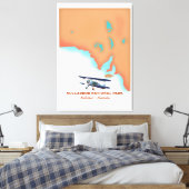 Karte des Nullarbor Nationalparks Australien Leinwanddruck (Insitu (Schlafzimmer))