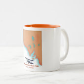 Karte des Nullarbor Nationalparks Australien Zweifarbige Tasse (VorderseiteRechts)