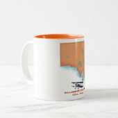 Karte des Nullarbor Nationalparks Australien Zweifarbige Tasse (Vorderseite Links)