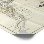 Karte des Ölviertels Venango Poster (Ecke)