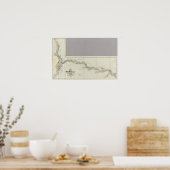 Karte des Ölviertels Venango Poster (Küche)