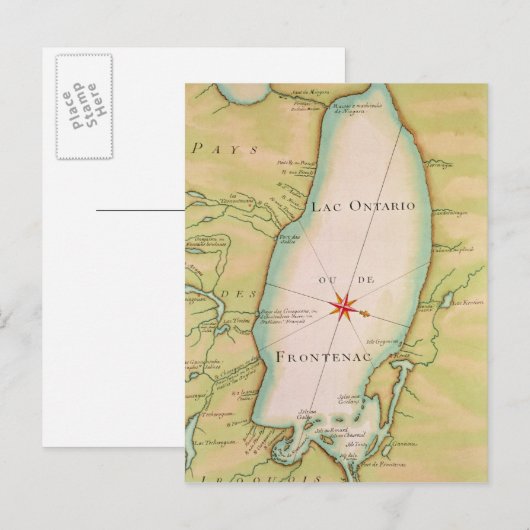 Karte des Ontariosees (Vorne/Hinten)