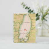 Karte des Ontariosees (Stehend Vorderseite)