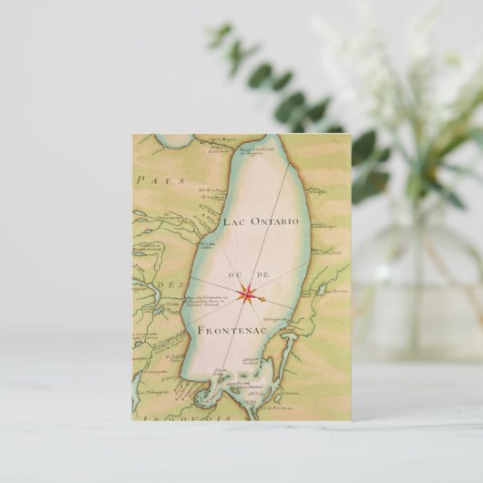Karte des Ontariosees (Stehend Vorderseite)