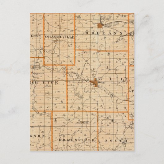 Karte des Orange-Landkreises (Vorderseite)