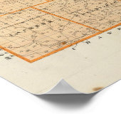 Karte des Orange-Landkreises Poster (Ecke)