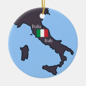 Karte des Ornaments Italien Keramikornament (Vorne)
