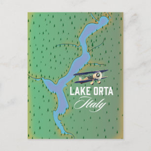 Karte des Orta-Sees Italien