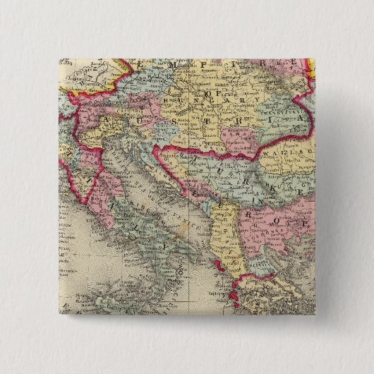 Karte des österreichischen Reiches Button (Vorderseite)