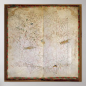 Karte des östlichen Mittelmeers Poster (Vorne)