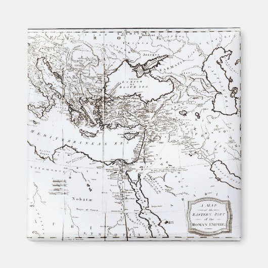 Karte des östlichen Teils des Römischen Reiches Magnet (Vorne)