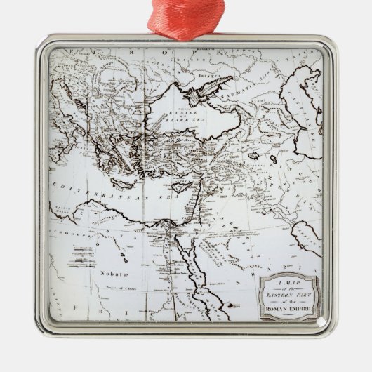 Karte des östlichen Teils des Römischen Reiches Ornament Aus Metall (Vorne)