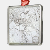 Karte des östlichen Teils des Römischen Reiches Ornament Aus Metall (Links)
