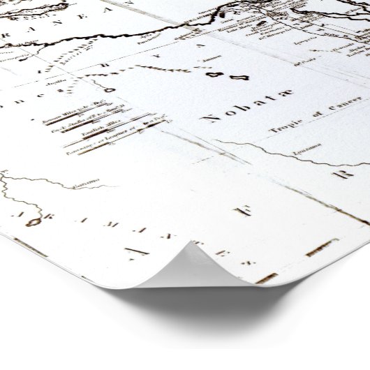 Karte des östlichen Teils des Römischen Reiches Poster (Ecke)