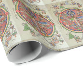 Karte des Packpapiers für Jerusalem Geschenkpapier (Rolleneckpunkt)