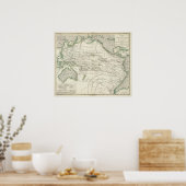 Karte des Pazifikraums Poster (Küche)