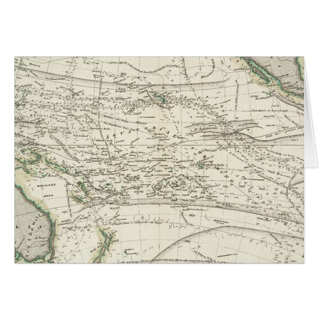 Karte des Pazifischen Ozeans (Vorderseite (Horizontal))