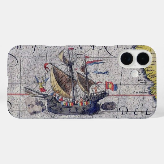 Karte des Pazifischen Ozeans Case-Mate iPhone Hülle (Rückseite (Horizontal))