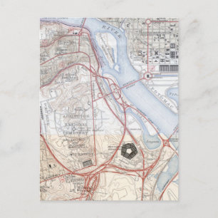 Karte des Pentagon-Straßensystems