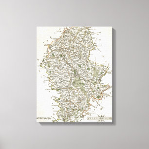 KARTE DES PERSONALS, 1793 LEINWANDDRUCK