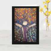 Karte "des pfeifenden Engels" (Gelbe Blume)