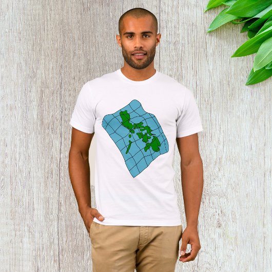 Karte des philippinischen Mens-T - Shirt