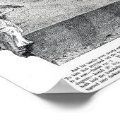 Karte des Platzes und der stationären flachen Erde Poster (Ecke)