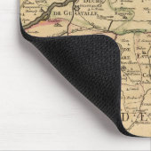 Karte des Po River Valley Mousepad (Ecke)
