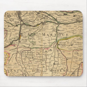 Karte des Po River Valley Mousepad