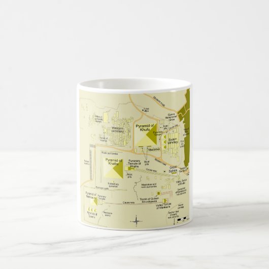 Karte des Pyramidenkomplexes Diagramm Kaffeetasse (Mittel)