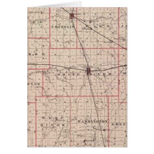 Karte des Randolph-Landkreises (Vorne)