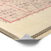 Karte des Randolph-Landkreises Poster (Ecke)