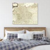 Karte des Reiches Deutschland Leinwanddruck (Insitu (Schlafzimmer))