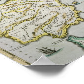 Karte des Reiches von Charlemagne Poster (Ecke)