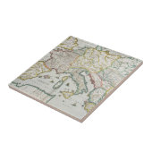 Karte des Reiches von Karl der Große Fliese (Seite)