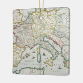 Karte des Reiches von Karl der Große Keramikornament (Links)