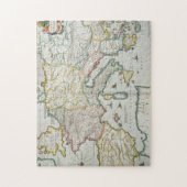 Karte des Reiches von Karl der Große Puzzle (Vertikal)