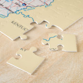 Karte des Reiseziels von Illinois Puzzle (Seite)