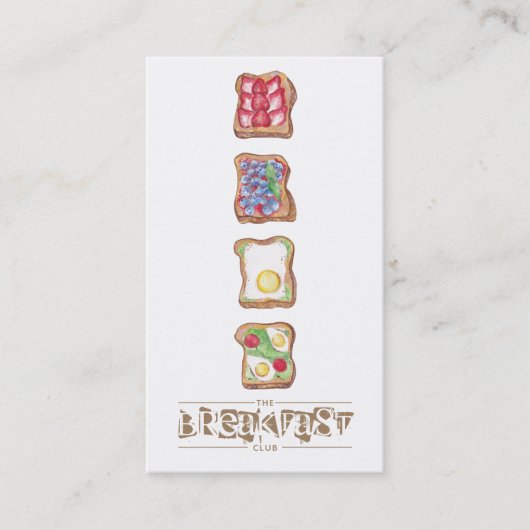 Karte des Restaurants mit dem Logo "Wasserfarbe" (Vorderseite)