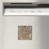 Karte des Rheinflusstals Magnet (In Situ (Geschirrspüler))