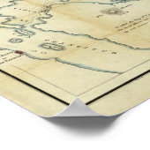 Karte des Sacramento-Tals Poster (Ecke)