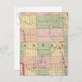 Karte des Sanilac-Landkreises, Michigan (Vorne/Hinten)