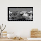 Karte des Saturnmondes Titan Poster (Küche)