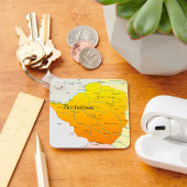 Karte des Schlüsselanhängers von Simbabwe Schlüsselanhänger