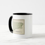 Karte des Schweizer Landkreises Tasse (Vorderseite Links)