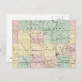 Karte des Shawano-Landkreises, Staat von Wisconsin (Vorne/Hinten)