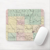Karte des Shawano-Landkreises, Staat von Wisconsin Mousepad (Mit Mouse)