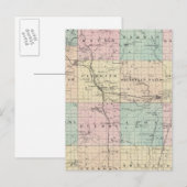 Karte des Sheboygan-Landkreises, Staat von Wiscons (Vorne/Hinten)