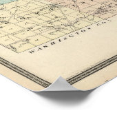 Karte des Sheboygan-Landkreises, Staat von Wiscons Poster (Ecke)